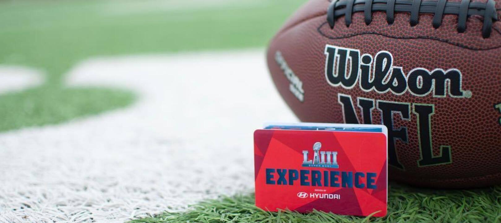Super Bowl pocket map on football field – LVI Experience edition Super Bowl pocket map on football field – LVI Experience edition